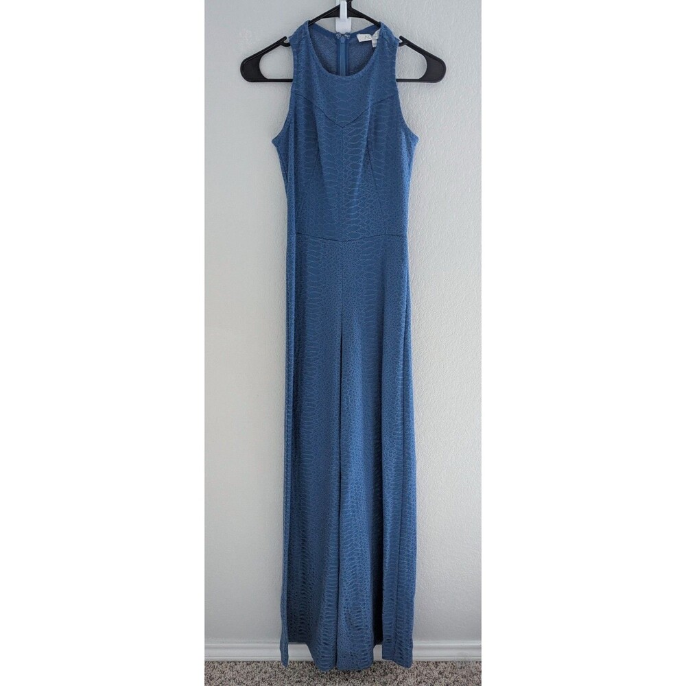 ALEXIS Kalvina Jumpsuit Women's Size XS Blue Python Sleeveless One-Piece NWT